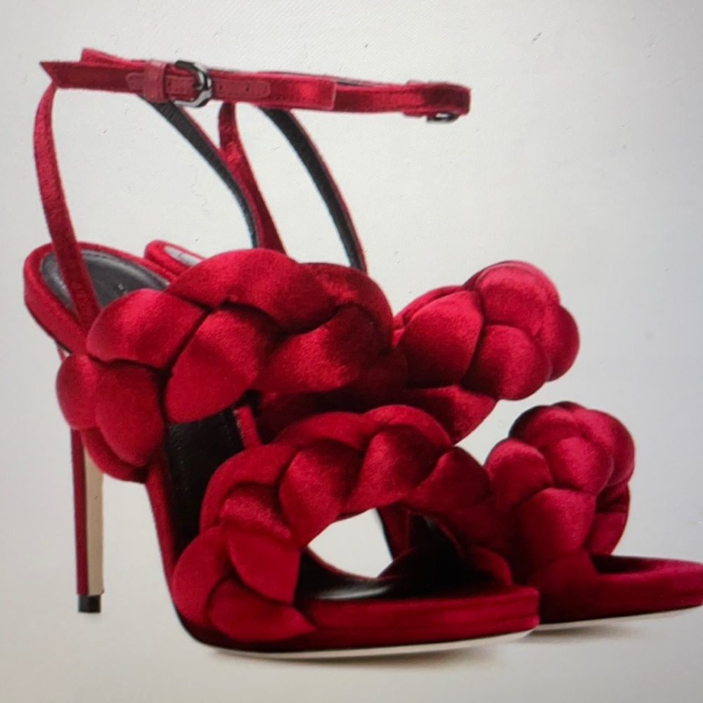 *New* Braided twist high heels